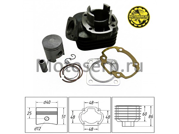 Купить  ЦПГ, поршневая группа Honda DIO AF34/35 ZX  50cc d40; p12 SCO Scorpion/SEE (TW) (шт)  (R1 (К-дар 2100102 (MD 00000033 купить с доставкой по Москве и России, цена, технические характеристики, комплектация фото  - motoserp.ru