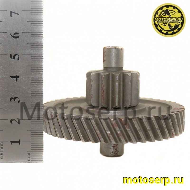 Купить  Шестерня - вал редуктора промежуточный  1P40QMB Skif, Tactic 2т и др. 13зуб. D- 71mm, d-27mm, L- 56mm (шт) (R1 купить с доставкой по Москве и России, цена, технические характеристики, комплектация фото  - motoserp.ru