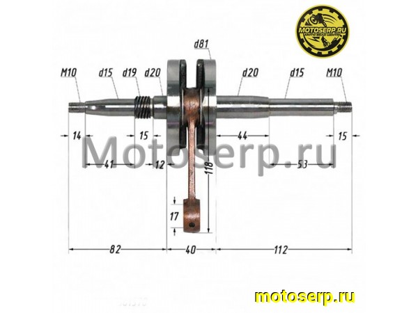 Купить  Коленвал (вал коленчатый) Honda LEAD-90 Скутер CN (шт) (R1 (MT K-2153 купить с доставкой по Москве и России, цена, технические характеристики, комплектация фото  - motoserp.ru