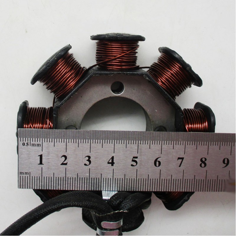 Купить  Генератор (статор, зажигание) 8кат (1+1+1+1+1) Hunter, Simpler125 156/157FMI (шт)  (MM 18543  (ML 4477 (ZUUM 100104175-0028 купить с доставкой по Москве и России, цена, технические характеристики, комплектация фото  - motoserp.ru