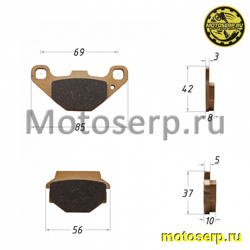 Купить  Колодки тормозные задние ATV 700 D / 700 GT / 800 D / SYM600 (пар) (ML 11964 купить с доставкой по Москве и России, цена, технические характеристики, комплектация фото  - motoserp.ru