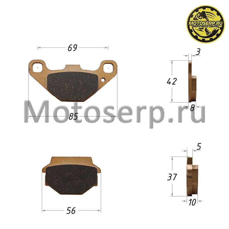 Купить  Колодки тормозные задние ATV 700 D / 700 GT / 800 D / SYM600 (пар) (ML 11964 купить с доставкой по Москве и России, цена, технические характеристики, комплектация фото  - motoserp.ru