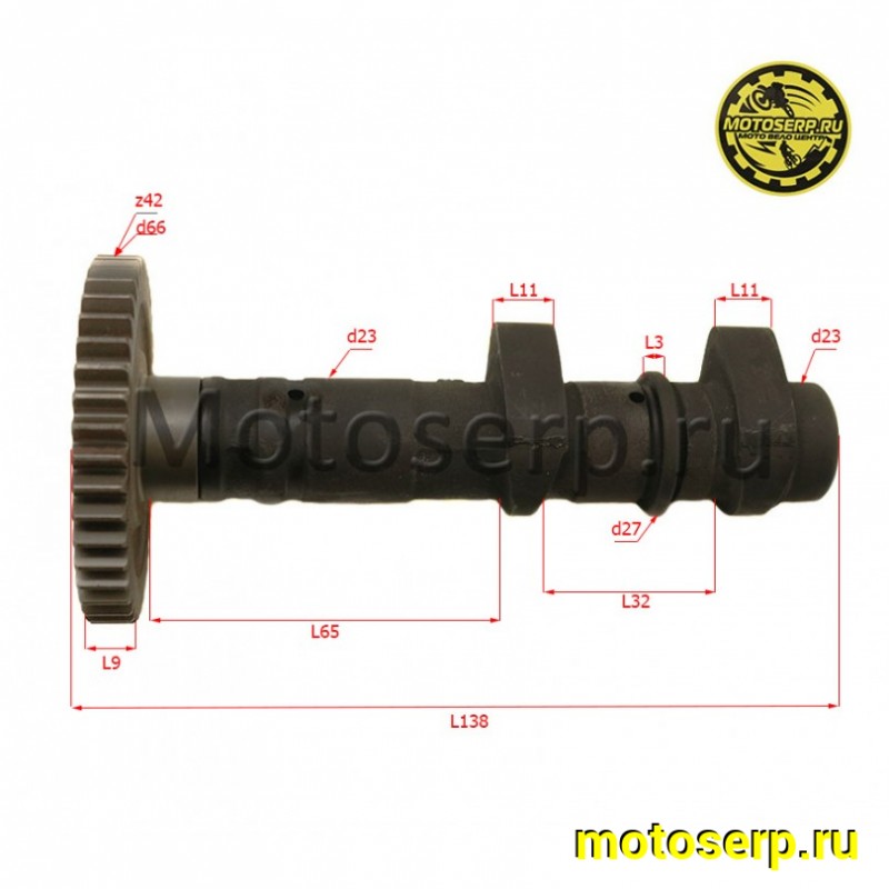 Купить  Распредвал ATV 700D/700GT/800D в сборе (впускные клапана) TW (шт) (MP E150143-00 купить с доставкой по Москве и России, цена, технические характеристики, комплектация фото  - motoserp.ru