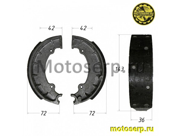 Купить  Колодки тормозные барабан ЯВА передн. (пар) (MM 07981 (R9 (Дан (Мир 44655 купить с доставкой по Москве и России, цена, технические характеристики, комплектация фото  - motoserp.ru