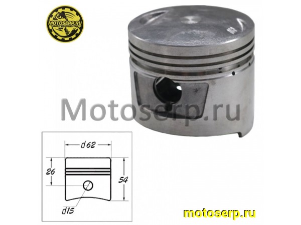 Купить  Поршень 157FMI D62; р-15;  (голый) (шт) (ML 13069 купить с доставкой по Москве и России, цена, технические характеристики, комплектация фото  - motoserp.ru