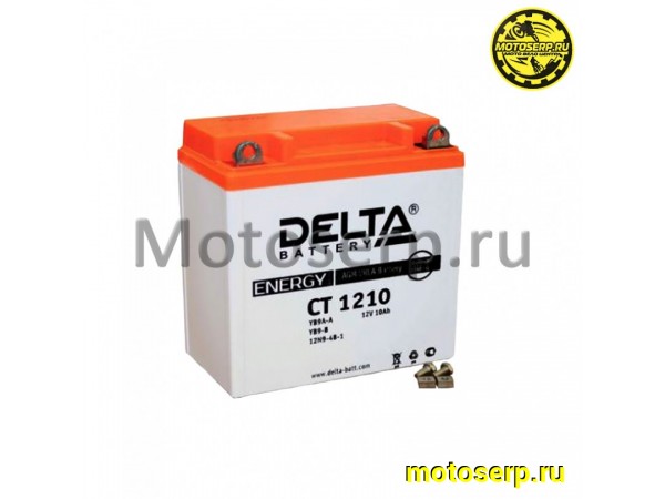 Купить  Аккумулятор 12в 10а (137/77/135) YB9A-A, YB9-B, 12N9-4B-1 СТ1210 (высокий) Тайвань Delta (шт) (Алькор CT 1210 (Энерг CT 1210 купить с доставкой по Москве и России, цена, технические характеристики, комплектация фото  - motoserp.ru