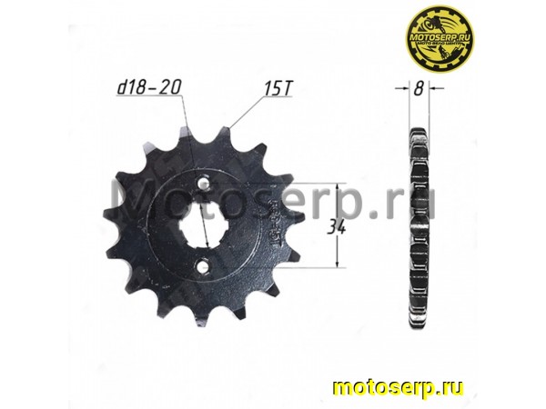 Купить  Звезда ведущая (530-15) 166FMM TTR250-1, ATV250 (шт) (MM 97835 (ML 7111  купить с доставкой по Москве и России, цена, технические характеристики, комплектация фото  - motoserp.ru