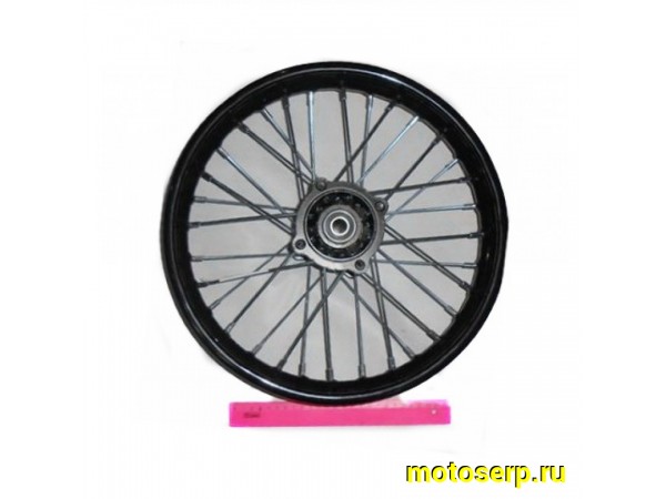 Купить  Колесо 14" заднее (диск колеса) спицованное 1.85-14" (d-12mm) TTR125, BSE PH10-125, KAYO (подшипник 6301) (шт) (MM 29047 (MM 89340 купить с доставкой по Москве и России, цена, технические характеристики, комплектация фото  - motoserp.ru