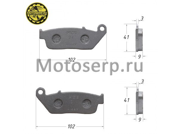Купить  Колодки тормозные диск Patron Sport250 (передн.) (пар) (R1 купить с доставкой по Москве и России, цена, технические характеристики, комплектация фото  - motoserp.ru