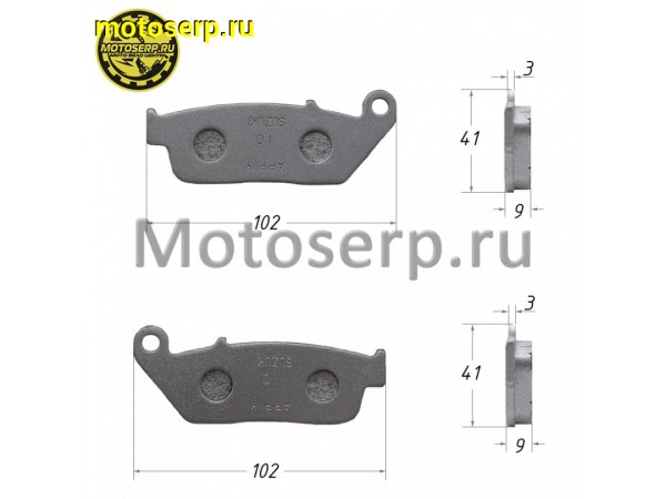 Купить  Колодки тормозные диск Patron Sport250 (передн.) (пар) (R1 купить с доставкой по Москве и России, цена, технические характеристики, комплектация фото  - motoserp.ru