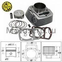 motoserp.ru - ЦПГ, поршневая группа 166FMM  250cc (D65,5; p-15; h-82; L-108) CB250-G (верхн. распредв.) TTR250 и др (CN) (шт) (MM 92043 (ML 4946 (MT V-1301 - МотоВелоЦентр г.Серпухов