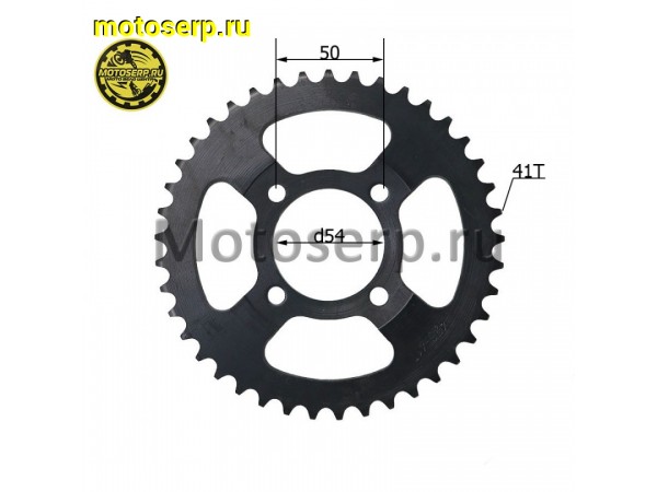 Купить  Звезда ведомая голая (венец) (420-41) (420-41T D-54mm, 4x50mm) Delta, Alpha, Альфа (шт) (MT C-1412 (Дан (TATA 16101546 (ANKON 010806 купить с доставкой по Москве и России, цена, технические характеристики, комплектация фото  - motoserp.ru