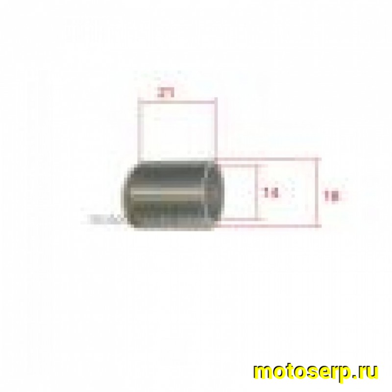 Купить  Втулка вала кикстартера (в крышку вариатора)  (d-14, D-18, L-21) 139QMB GY6-5080 (шт) (MD 4639 (TATA 10003571 (MOTO-SKUTER 16694 (ANKON 014827 купить с доставкой по Москве и России, цена, технические характеристики, комплектация фото  - motoserp.ru