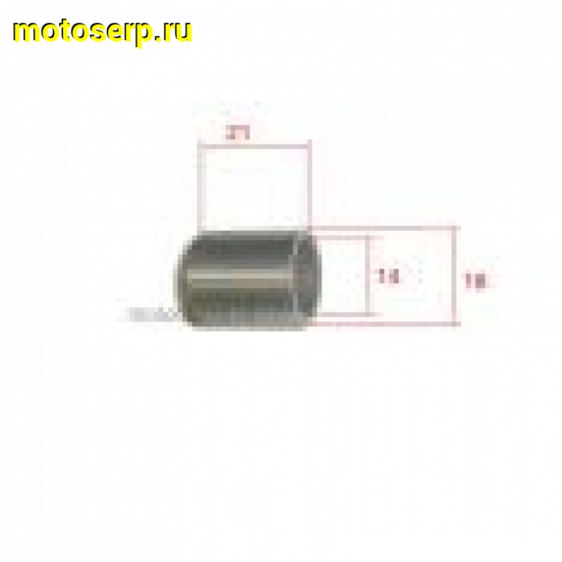 Купить  Втулка вала кикстартера (в крышку вариатора)  (d-14, D-18, L-21) 139QMB GY6-5080 (шт) (MD 4639 (TATA 10003571 (MOTO-SKUTER 16694 (ANKON 014827 купить с доставкой по Москве и России, цена, технические характеристики, комплектация фото  - motoserp.ru