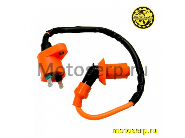 Купить  Катушка зажигания высоковольтная (бабина) Honda DIO, 139QMB,157QMJ,152QMI Nirvana. (угол 45&deg;) ТЮНИНГ (шт) (MOTO-SKUTER 5578 (ТАТА 10119672 купить с доставкой по Москве и России, цена, технические характеристики, комплектация фото  - motoserp.ru
