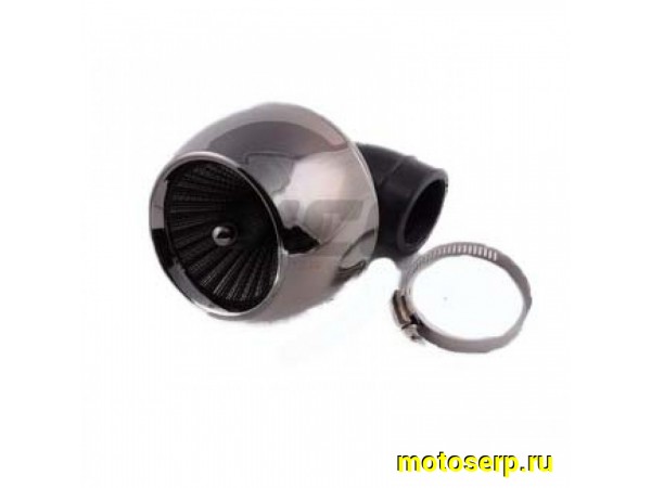 Купить  Фильтр воздушный нулевого сопротивления D35x90 "турбина" косой (хром) (шт) (MT F-34 (R1 купить с доставкой по Москве и России, цена, технические характеристики, комплектация фото  - motoserp.ru