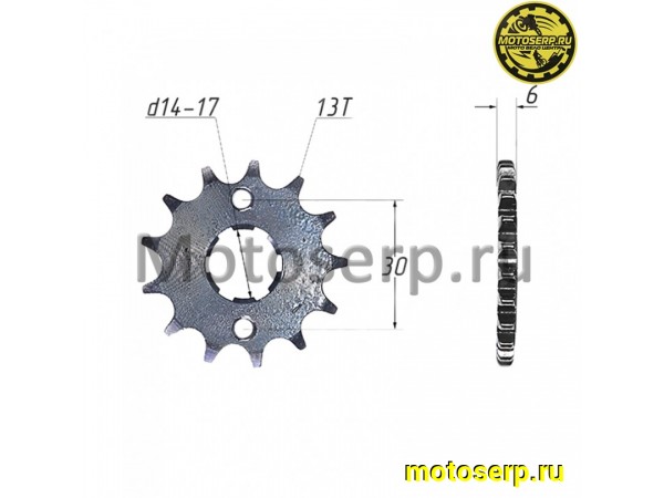 Купить  Звезда ведущая (420-13) 139FMB-154FMH ALPHA Альфа Delta-50 и др. (шт) (R1 (R2 (Дан (Мир 18952 (MT Z-643 купить с доставкой по Москве и России, цена, технические характеристики, комплектация фото  - motoserp.ru