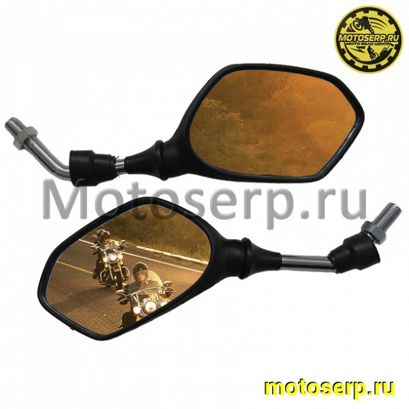 Купить  Зеркала (d-10mm, прав резьба) квадр (mod: 219) (красные) (мини) (пар)  (MM 23925  купить с доставкой по Москве и России, цена, технические характеристики, комплектация фото  - motoserp.ru