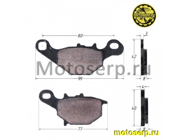 Купить  Колодки тормозные диск  Suzuki Let's/AD-100  (передн.) (пар) (R1 купить с доставкой по Москве и России, цена, технические характеристики, комплектация фото  - motoserp.ru