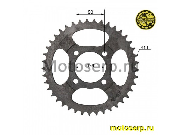 Купить  Звезда ведомая голая (венец) (428-41) (428-41T D-54mm, 4x50mm) Delta, Alpha, Альфа (шт) (ML 2376 (Дан (MOTO-SKUTER 3964 купить с доставкой по Москве и России, цена, технические характеристики, комплектация фото  - motoserp.ru