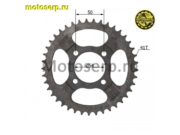 Купить  Звезда ведомая голая (венец) (428-41) (428-41T D-54mm, 4x50mm) Delta, Alpha, Альфа (шт) (ML 2376 (Дан (MOTO-SKUTER 3964 купить с доставкой по Москве и России, цена, технические характеристики, комплектация фото  - motoserp.ru