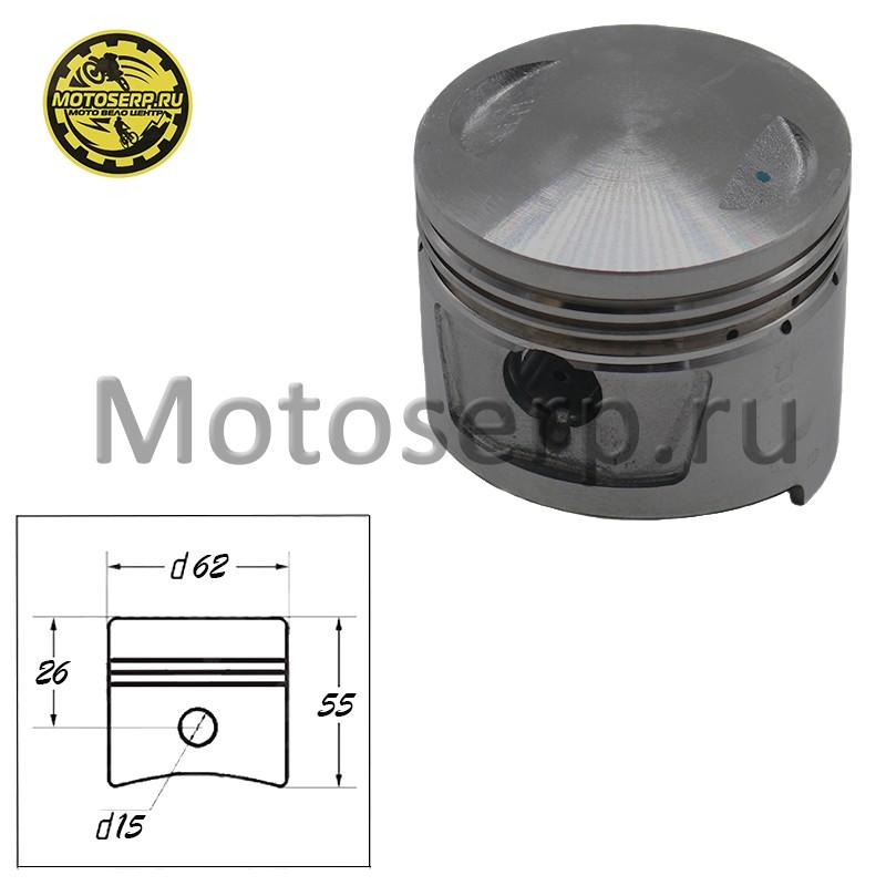 Купить  Поршень 162FMJ (Голый) D62; p-15; TRIBUTE 150, SPORT 150  4т.(шт) (ML 4368 (MT купить с доставкой по Москве и России, цена, технические характеристики, комплектация фото  - motoserp.ru