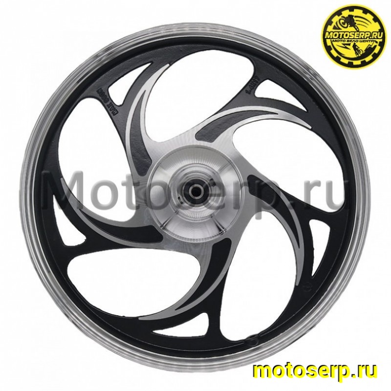 Купить  Колесо 17" переднее (диск колеса) литое 1,4-17" (ось 12мм) (диск тормоз) Delta, Alpha, Альфа (шт) (MM 15754 (Дан купить с доставкой по Москве и России, цена, технические характеристики, комплектация фото  - motoserp.ru
