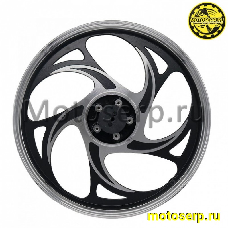 Купить  Колесо 17" переднее (диск колеса) литое 1,4-17" (ось 12мм) (диск тормоз) Delta, Alpha, Альфа (шт) (MM 15754 (Дан купить с доставкой по Москве и России, цена, технические характеристики, комплектация фото  - motoserp.ru