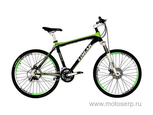 Купить  ====LORAK 200 (Лорак 200) 26"; 24ск; рама-алюминий; тормоз-Disk; вилка SUNTOUR XCM 100mm с регулировкой и блокировкой (шт) купить с доставкой по Москве и России, цена, технические характеристики, комплектация фото  - motoserp.ru