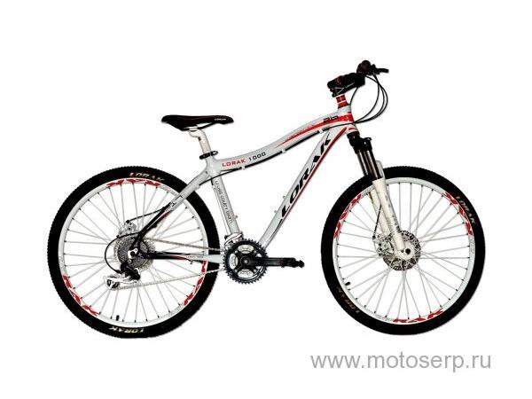 Купить  ====LORAK 1000 (Лорак 1000) 26"; 24ск; рама-алюминий; тормоз-Disk; вилка SUNTOUR XCM 100mm с регулировкой и блокировкой (шт) купить с доставкой по Москве и России, цена, технические характеристики, комплектация фото  - motoserp.ru