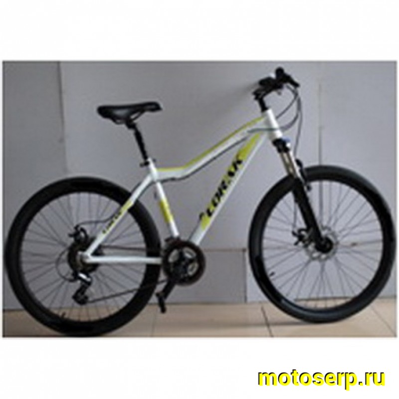 Купить  ====26" LORAK GLORY 100 (17") (Лорак Глори 100) 26"; 21ск; рама-алюминий; тормоз-Disk; вилка Lorak 245 ALLOY100mm с регулировкой и блокировкой (шт) купить с доставкой по Москве и России, цена, технические характеристики, комплектация фото  - motoserp.ru