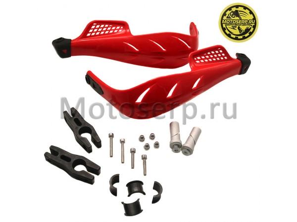 Купить  Защита рук/рычагов (уши) CTG-6 пластик,  ( крепеж универсальный, средняя, типа ATV), сетка (пар) (0 купить с доставкой по Москве и России, цена, технические характеристики, комплектация фото  - motoserp.ru