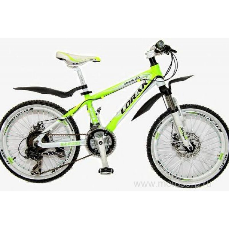 Купить  ====20" скоростной LORAK SHARK MD (Лорак Шарк) 20"; 6ск; рама-алюминий; тормоз-Disk; вилка 245; задний перекл.SHIMANO RD-TX35 (шт) (0 купить с доставкой по Москве и России, цена, технические характеристики, комплектация фото  - motoserp.ru