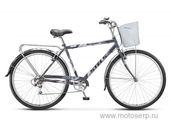 Купить  ====28" STELS NAVIGATOR-350 (Gent) (Стелс Навигатор-350) (Муж) 28"; 7ск; рама-сталь; тормоз-V-Brake; вилка стальная-жесткая; дв.обод (шт) (0 купить с доставкой по Москве и России, цена, технические характеристики, комплектация фото  - motoserp.ru