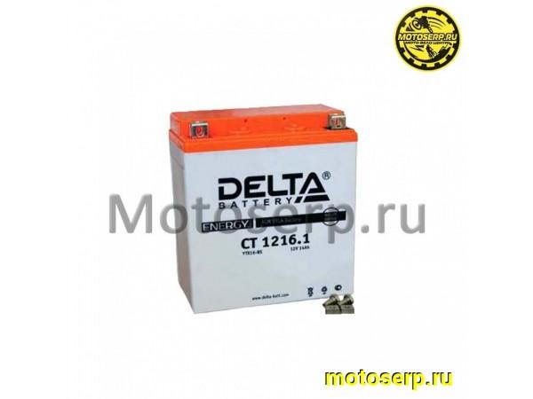 Купить  Аккумулятор 12в 16а (151x88x164) YTX16-BS, YB16B-A Тайвань Delta (шт) (Алькор CT 1216.1 new (Энерг CT 1216.1 купить с доставкой по Москве и России, цена, технические характеристики, комплектация фото  - motoserp.ru