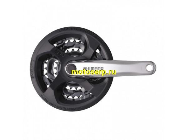 Купить  Шатуны 3 зв.на квадрате. Алюм. 48/38/28 зуб SHIMANO CM-131 Вело (пар) (Ряб купить с доставкой по Москве и России, цена, технические характеристики, комплектация фото  - motoserp.ru