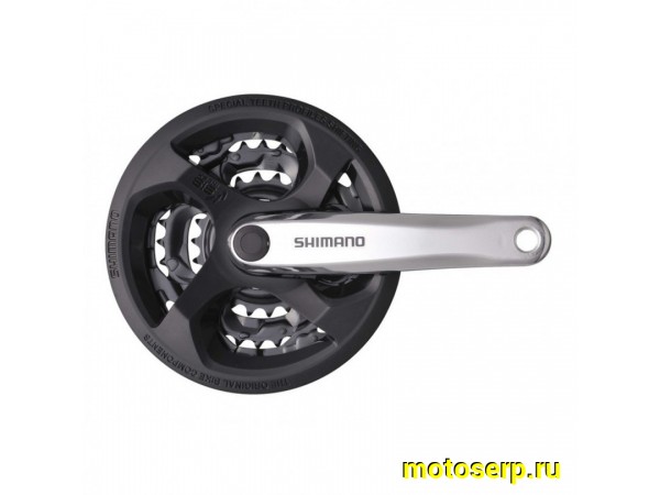 Купить  Шатуны 3 зв.на квадрате. Алюм. 48/38/28 зуб SHIMANO CM-131 Вело (пар) (Ряб купить с доставкой по Москве и России, цена, технические характеристики, комплектация фото  - motoserp.ru