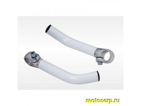 Купить  Рога на руль алюминий SF-3 белые Вело (пар) (R4 (Дан купить с доставкой по Москве и России, цена, технические характеристики, комплектация фото  - motoserp.ru