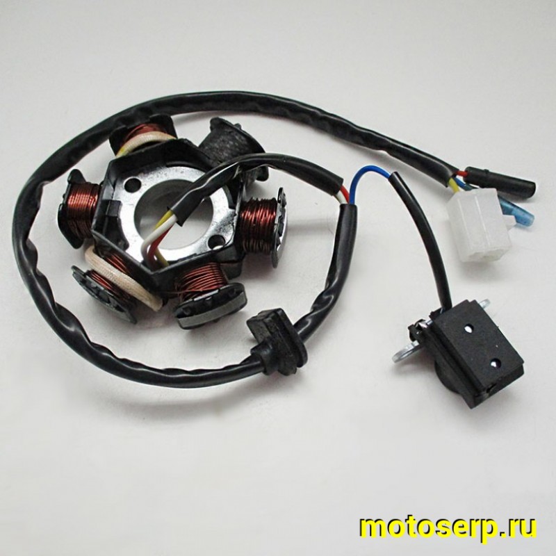 Купить  Генератор (статор, зажигание) 6кат (2+1+1) 4Т 139QMB  (шт) (R1 (R2 купить с доставкой по Москве и России, цена, технические характеристики, комплектация фото  - motoserp.ru