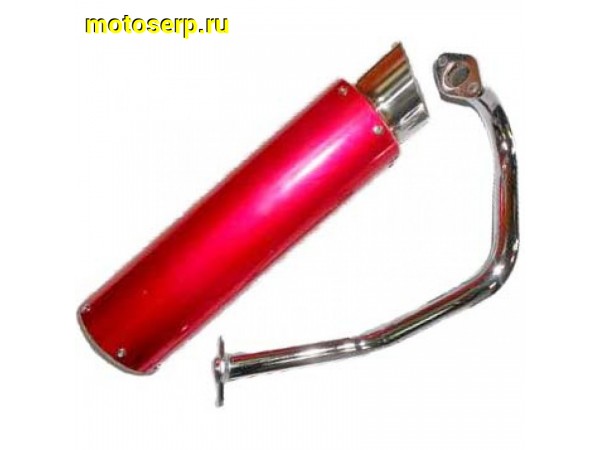 Купить  Глушитель (банка) тюнинговый 2T 50-100cc в сборе с коленом 370*90mm ( креп. d-48м) (шт)  (0 купить с доставкой по Москве и России, цена, технические характеристики, комплектация фото  - motoserp.ru