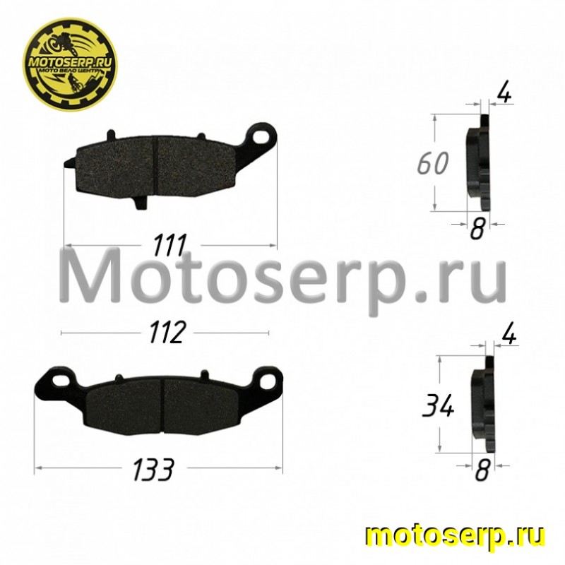 Купить  Колодки тормозные диск CF 650NK (пер) правая пара, E-464 аналог VD 352JL 00385 VESRAH, EBC FA229HH (зад) (пар) (MP A000-0801B0 купить с доставкой по Москве и России, цена, технические характеристики, комплектация фото  - motoserp.ru