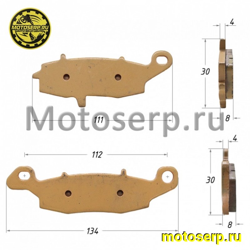 Купить  Колодки тормозные диск CF 650NK (передн.) левая пара  (пар) (MP A000-0801A0 купить с доставкой по Москве и России, цена, технические характеристики, комплектация фото  - motoserp.ru