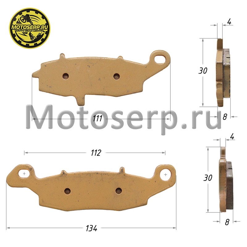 Купить  Колодки тормозные диск CF 650NK (передн.) левая пара  (пар) (MP A000-0801A0 купить с доставкой по Москве и России, цена, технические характеристики, комплектация фото  - motoserp.ru