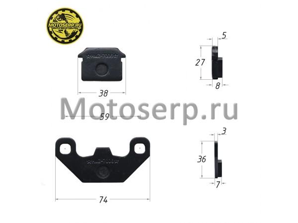 Купить  Колодки тормозные диск ATV 70-125, KAYO CRF MINI-A, LITE (задние) (пар) (R1 (MM 27543 (Кокурин купить с доставкой по Москве и России, цена, технические характеристики, комплектация фото  - motoserp.ru
