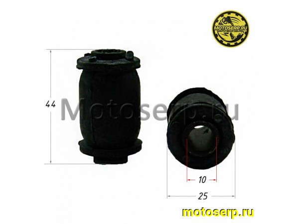 Купить  Сайлентблок (D-25mm, d-10mm, L-44mm) рычагов подвески ATV150-250 (шт) (R1  (MM 25484 (ML 10105 купить с доставкой по Москве и России, цена, технические характеристики, комплектация фото  - motoserp.ru
