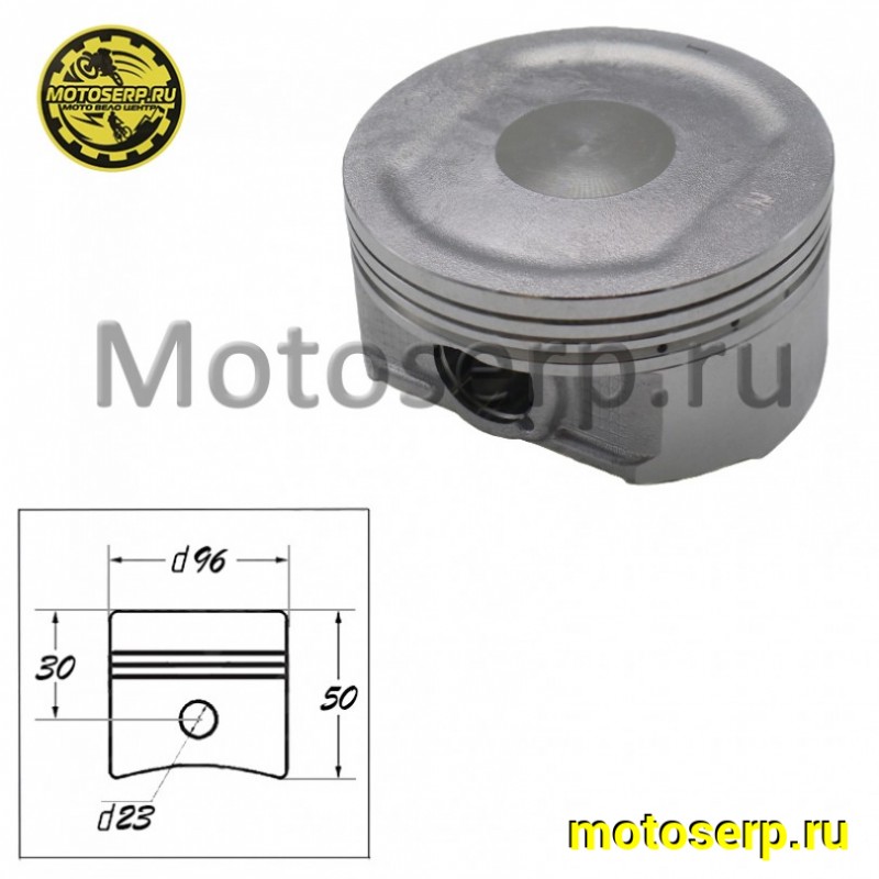 Купить  Поршень CF X6 D96 ; p-23; голый (шт) (MP 0600-040004 купить с доставкой по Москве и России, цена, технические характеристики, комплектация фото  - motoserp.ru