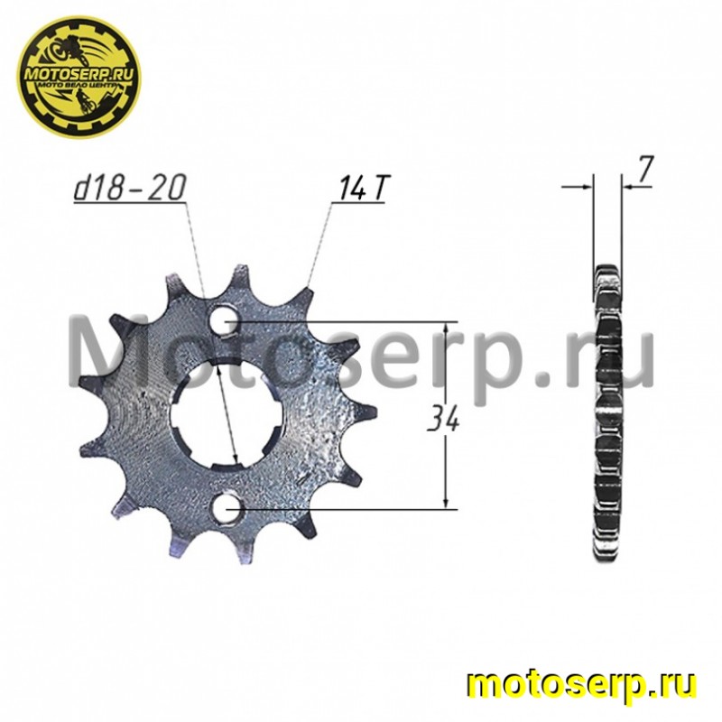 Купить  Звезда ведущая (428-14) 156-164FML (125-250cc) (шт) (Мир 21435 (ML 4962 (MT C-1840 (MT C-1666 (Дан купить с доставкой по Москве и России, цена, технические характеристики, комплектация фото  - motoserp.ru