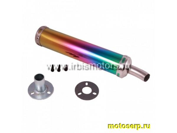 Купить  Глушитель в сборе 139QMB тюнинговый  (60x280mm); (прямоточный, цветной, синий, красный) (без крепежа) ТИП3 4т 50-100cc  (шт) (0 купить с доставкой по Москве и России, цена, технические характеристики, комплектация фото  - motoserp.ru