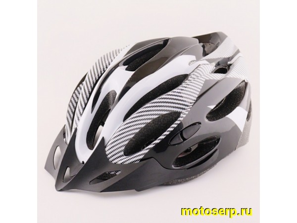 Купить  Шлем вело L (57-62 см) HO-03 черно-белый (шт) (MT H-1808 купить с доставкой по Москве и России, цена, технические характеристики, комплектация фото  - motoserp.ru