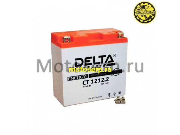 Купить  Аккумулятор 12в 12а (152х70х150) YT14B-BS Delta (шт) (Алькор CT 1212.2 (Энерг CT 1212.2 купить с доставкой по Москве и России, цена, технические характеристики, комплектация фото  - motoserp.ru